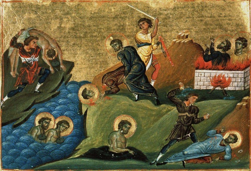 В памет на хиляда и трима свети мъченици, пострадали в Никомидия